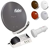 Hochwertige Satelliten Komplettanlage von Fuba/Inverto für 6 Teilnehmer/Receiver/TV