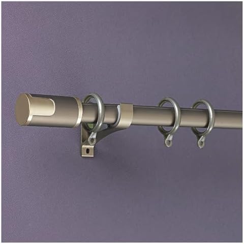 Aluminum Alloy Sliding Curtain Track for Bay & Wall Dividers, Easy Installation, Perfect for Living Room & Bedroom Drapes, Outdoor Use (Champagne 16.7ft, 0.7m/2.3ft)