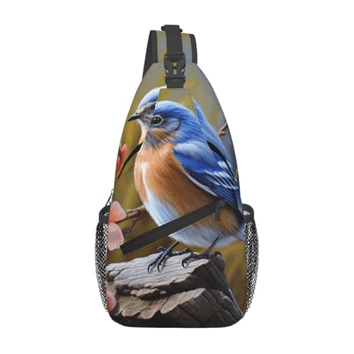 Mochila Sling Urbana WEIHAKO Azul Crossbody miniatura 1