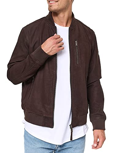 Indicode Captain leren jas voor heren, van geitenleer, echt leer, motorjas, bikerjack - Image 5