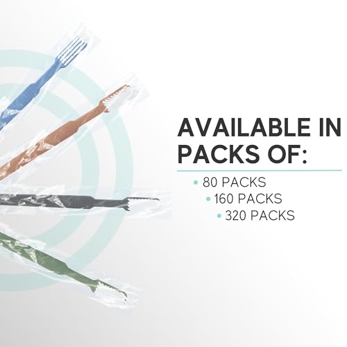 Image of Avistar 40 Prepasted Disposable Toothbrushes Individually Wrapped - Single Use Pre Pasted Disposable Toothbrushes with Toothpaste Built in - Waterless Toothbrush for Travel, Guests, Hotel, & Camping