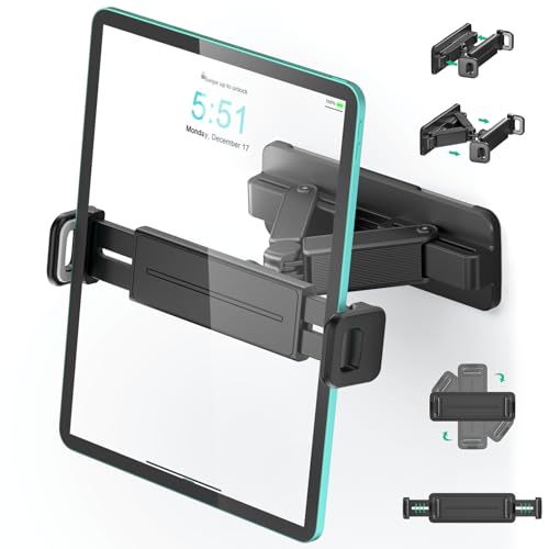 Mistriddle Tablet Wall Mount—360° Rotation, No Drilling