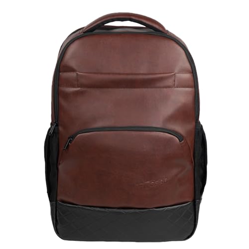 F Gear Luxur Alpha Brown 25L Medium Laptop backpack Fits upto 16" Laptop faux Artificial Leather Water resistant lightweight, Gifts for Men Women Boys Girls Adults, College/School/Office/Travel Bag (B0D9LGG63X) Amazon Price History, Amazon Price Tracker