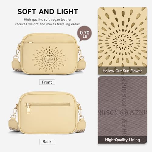 Image of APHISON Crossbody Bags for Women Trendy,Vegan Leather Small Crossbody Purses Shoulder Handbags with Adjustable Strap