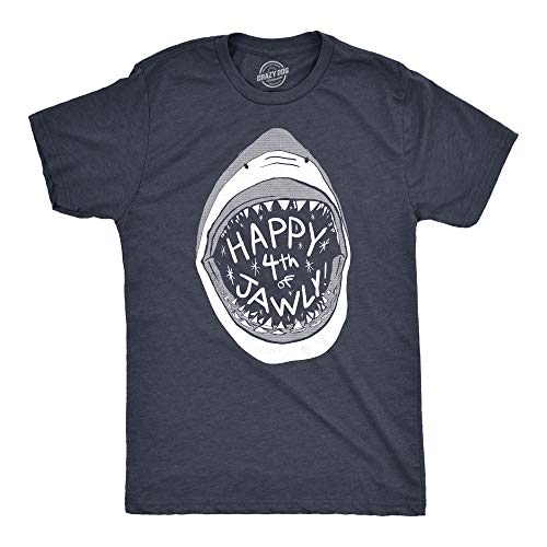 T-shirt Happy 4th of Jawly bleu marine homme XL t-shirt humour Independence Day