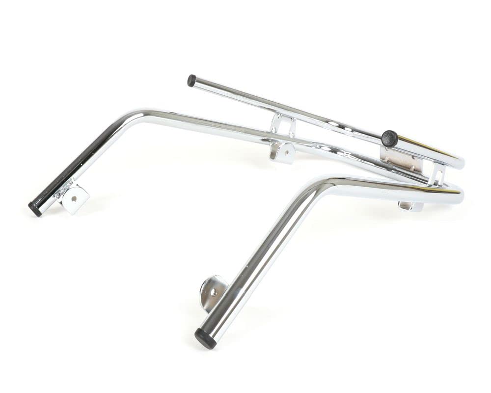 MOTO NOSTRA Pare-chocs avant double tube chromé compatible pour Vespa PX80-200, LML Star, Stella