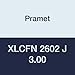 Pramet XLCFN 2602 J 3.00 Carbide Blade for Parting and Grooving, Neutral Hand, Insrt Width 0.122", Max Groove Depth 1.476" for DU Holder, Insert LFMX 3.10.