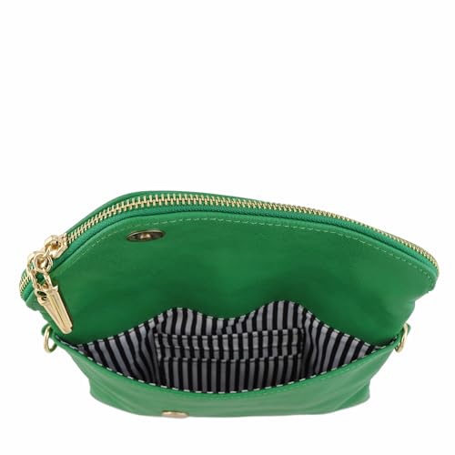 Image of FashionPuzzle Envelope Wristlet Clutch Crossbody Bag with Chain Strap