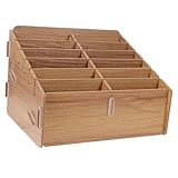 Boîte de jeu de cartes : les bords de cette boîte de rangement sont lisses et arrondis, ce qui ne peut pas blesser vos doigts, trieur de cartes en bois