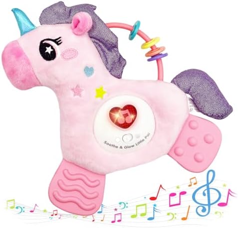 Amazon.com: Baby Toys 0-6 Months,Musical Plush Stuffed Animal with ...