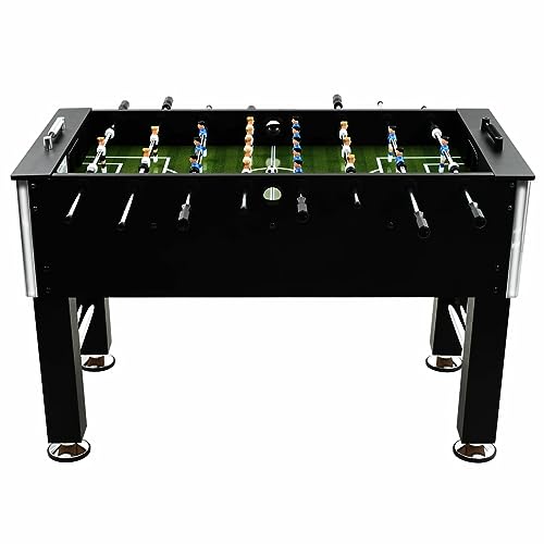 ZEYUAN Kickertisch Stahl 60 kg 140 x 74,5 x 87,5 cm Schwarz Tischkicker, Tischfussball, Tischkicker Bälle, Tischkicker Erwachsene, Spieltisch – Bild 3
