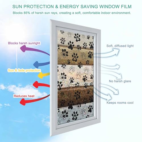 Película decorativa para ventana 2 piezas 17.7x39.3 pulg miniatura 6