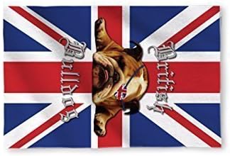 english bulldog beach towel