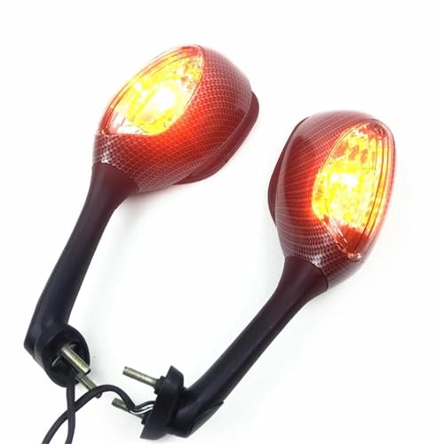 Espejo retrovisor de motocicleta Suzuki GSXR con luz de señal de giro 5