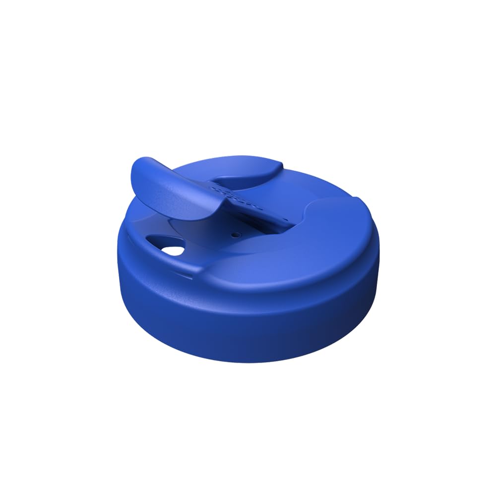 KeepCup Commuter - Taza de café reutilizable de acero inoxidable aislada con tapa abatible a prueba de derrames, 340 ml, color azul eléctrico