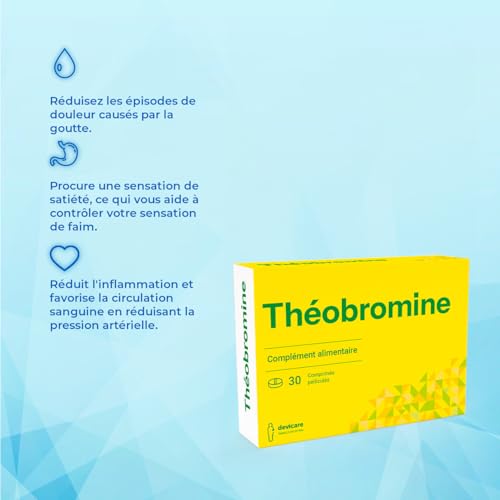 Teobromina - Aiuta A Prevenire E Sciogliere I Calcoli Renali - Diuretico - 30 Compresse/500 Mg - 5