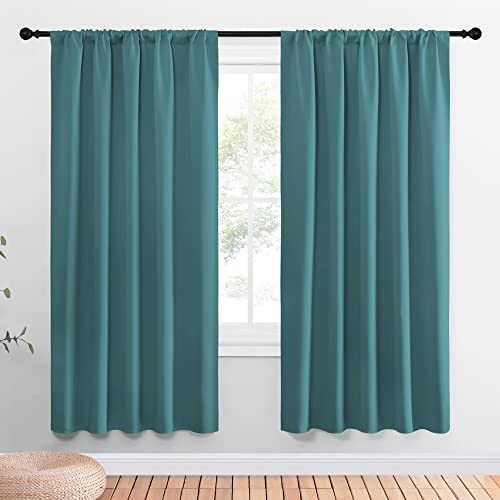 NICETOWN Window Curtains Blackout Drapes - Thermal Insulated Solid Rod