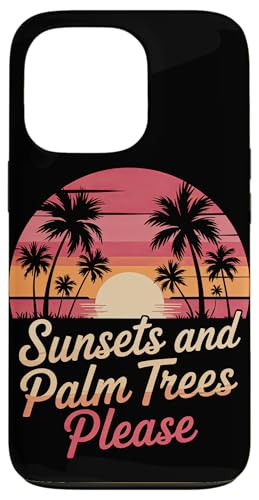���V�̖؂̊y���A�x�ɁA�Ẵr�[�`, Palm Trees Paradise �X�}�z�P�[�X iPhone 13 Pro �p