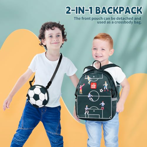 Supercute Mochila infantil 2 em 1 para crianças de 3 a 6 anos, bolsa escolar leve para meninos e men