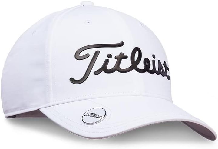 Titleist Golf Players Performance Ball Marker Hat White/Black