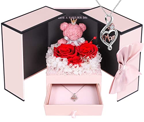 ADDWel-Gifts-for-Mom-from-Daughter-and-Son-Unique-Mom-Birthday-Gift-Idea-Preserved-Real-Roses-with-Sterling-Silver-Mom-Necklace-Cool-Present-to-Mother-Mama ADDWel Gifts for Mom from Daughter and Son Unique Mom Birthday Gift Idea Preserved Real Roses with Sterling Silver Mom Necklace Cool Present to Mother Mama