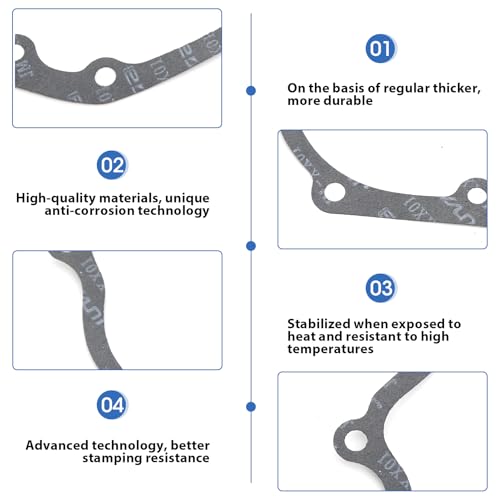 Image of Predator Hemi 212 Carburetor Exhaust Intake Gasket Kit, Small Engine Carb Head Gaskets Material Compatible with 196cc 212cc GX160 GX200 Power Equipment (212cc /GX160 Full Gasket Set)