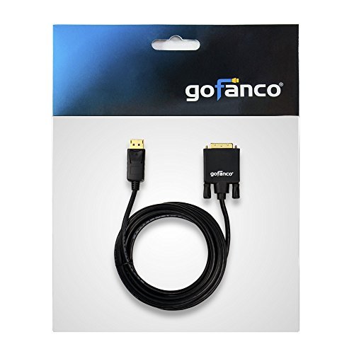 Gofanco Mini Displayport To Vga Adapter Cable 6 Feet Gold Plated Mini Dp To Vga Cable Thunderbolt 2 Compatible For Apple Macbook, Surface Pro, Chromebook And Laptops With Mini Displayport (Mdpvga6F) #TOP5