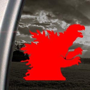 GODZILLA Red Decal SHADOW GOJIRA KAIJU JAPAN Car Red Sticker