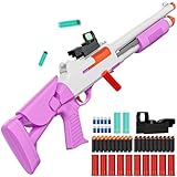 Ouzhimanxing Toy Shotgun Shell Ejecting Toy Gun (33-Inch),Soft Bullets Gun[with10 Shell 40 Soft Darts] Perfect for Indoor and Outdoor Play