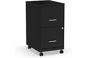 Staples 2-Drawer Vertical Filing Cabinet for Secure Document Storage