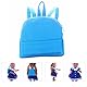 TOYANDONA Puppenrucksack Münzkoffer Kleine Puppentasche Mini-Puppen-Geldbörse Schultasche Büchertasche für Mädchen Stoff Handbuch Lippenstift