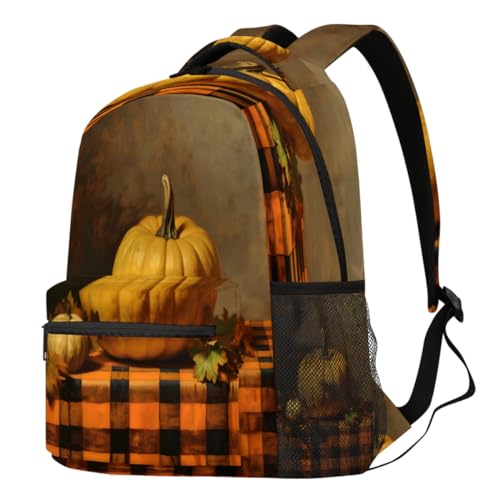 Sac à dos pour ordinateur portable et voyage avec motif de citrouille