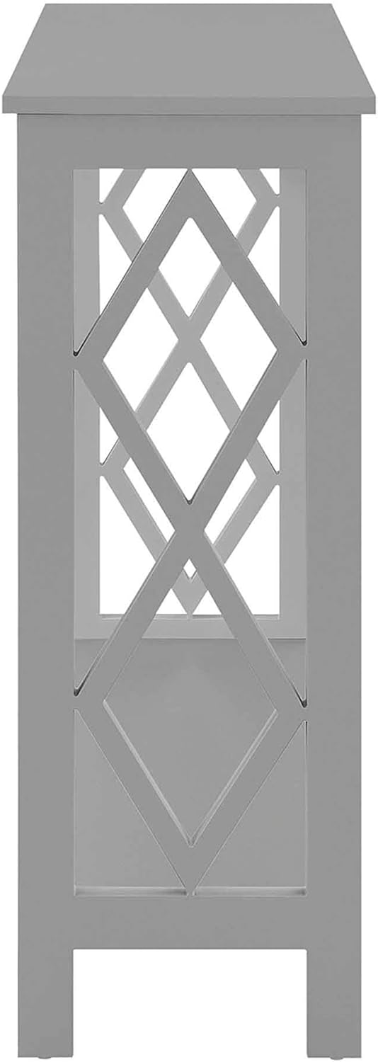 Convenience Concepts Diamond Console Table, Gray