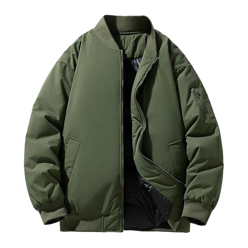 Chaqueta bomber hombre abrigo térmico acolchado manga larga cazadora táctica invierno