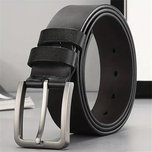 Men Genuine Leather Belts Alloy Pin Buckle Adult Jeans Business Casual Male Waist2