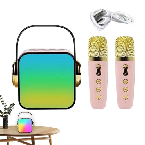 Haut-parleur sans fil karaoké portable avec microphone et basses HiFi pour animation de fête