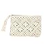 Global Crafts Handmade Diamond-Pattern Macrame Clutch with Tassel