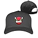 zhouzhou Particular Unisex Angry Geometry Dash Mobile Game Steam Trucker Hats Caps Black Black