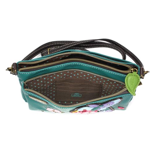 Image of CHALA RFID Protected Vegan Leather Deluxe Crossbody Bag with Adjustable Straps
