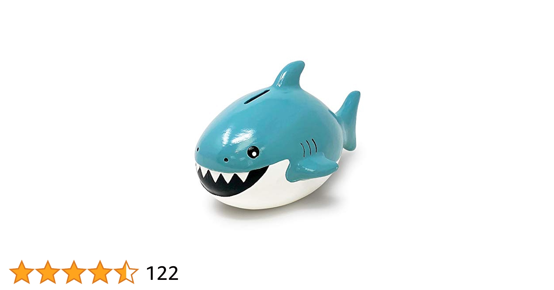サメの歯まとめ売り箱付き Amazon.co.jp: セラミック貯金箱 オーナメント サメの貯金箱 大