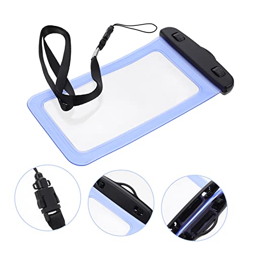 COLLBATH Waterproof Mobile Phone Bag Swimming Phone Bag Touch Screen Phone Pouch Waterproof Phone Case Bag Phone Holder Cell Phone Stand Bag for Phone PVC Mobile Phone Case Bag Water Proof