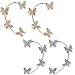 FORMIZON Boucles d'oreilles Papillon Zircon, Boucles d'oreilles enveloppantes Papillon, Boucles d'oreilles Vintage sans perçage, Boucles doreilles sans Piercing Clip doreille (Or+Argent)