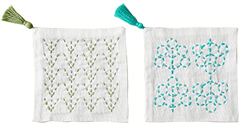 原ウール 刺し子 キット 刺子 セット 4.森 木の実