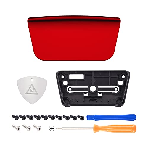 image for eXtremeRate Chrome Red Replacement Touchpad Cover Compatible with ps5 