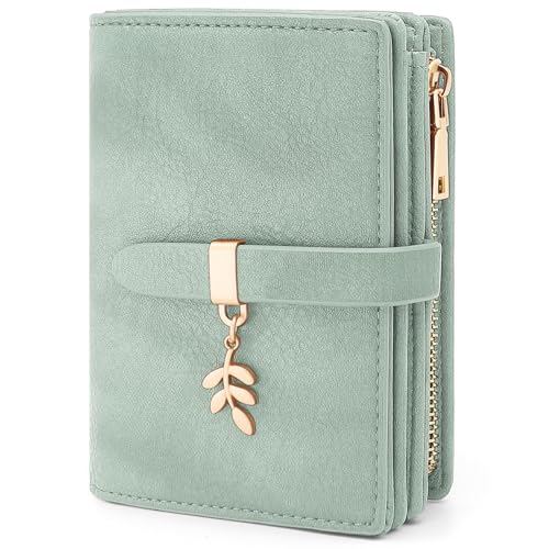 HNOOM Portafoglio Donna Piccolo, Portafogli in Pelle PU Slim Formato