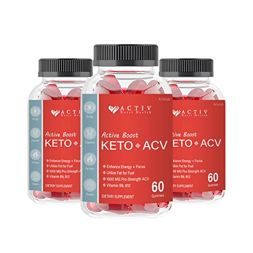 kivus Activ Keto - Activ Nutri Health Active Boost Keto ACV Gummies (3 Pack, 180 Count)