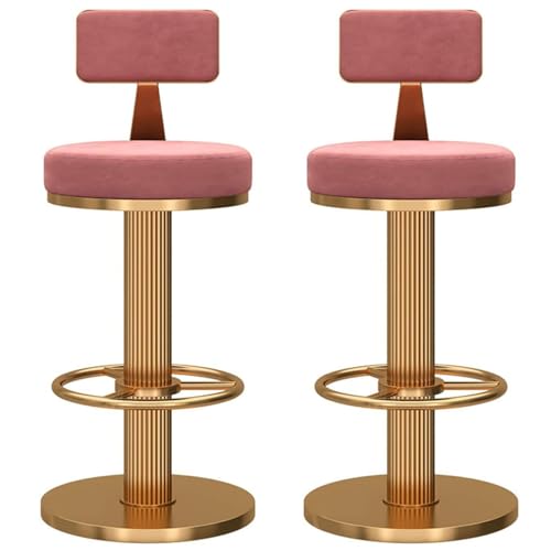 Taburetes Altos de Cocina Rosa Fucsia Marca Generic