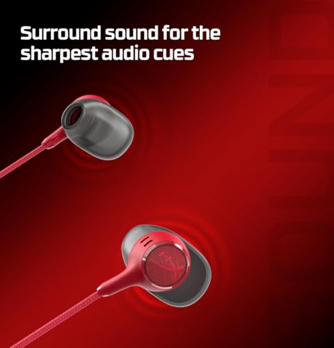 Image of HyperX Cloud Earbuds III S - Wired Earbuds, PC; Nintendo Switch; Console Controller, Dynamic; 14.3 mm Driver, Silicone Ear Tips, Red, (BN7S2AA)