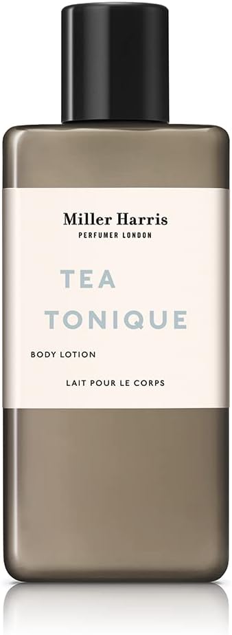 Miller Harris Tea Tonique Body Lotion, Shea Butter, Argan Oil and Aloe Vera, Smoothing and Moisturising (300ml)