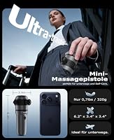HYAKO Mini Therapie Massagepistole mit 9 Köpfen & 4Stufen bis zu 7.000U/min – Ansicht 4